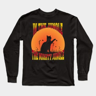 Cat In The Jungle Long Sleeve T-Shirt